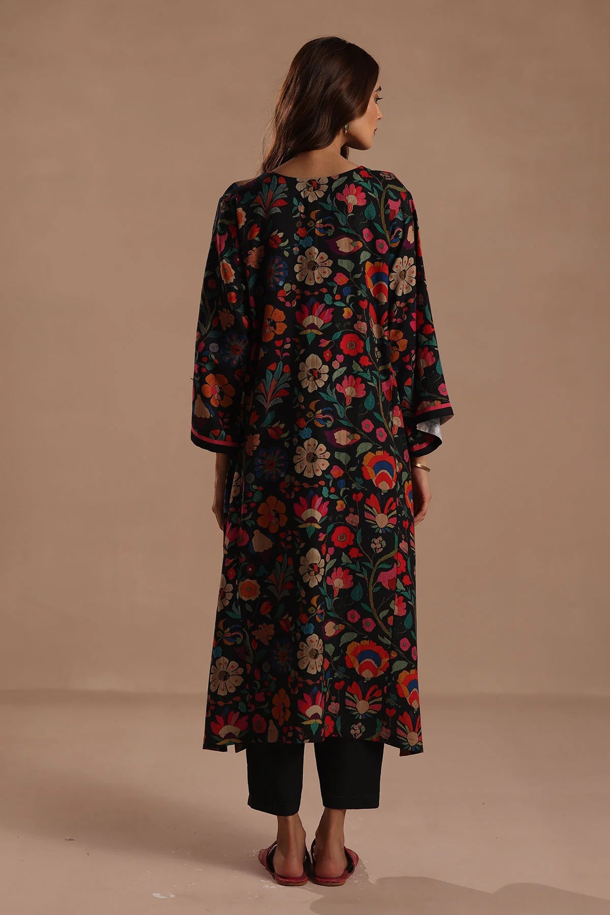 Midnight Garden Floral Kurta