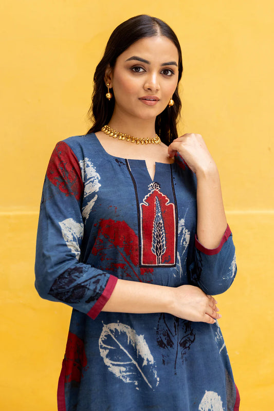 Neelanjali Handcrafted Print Kurta