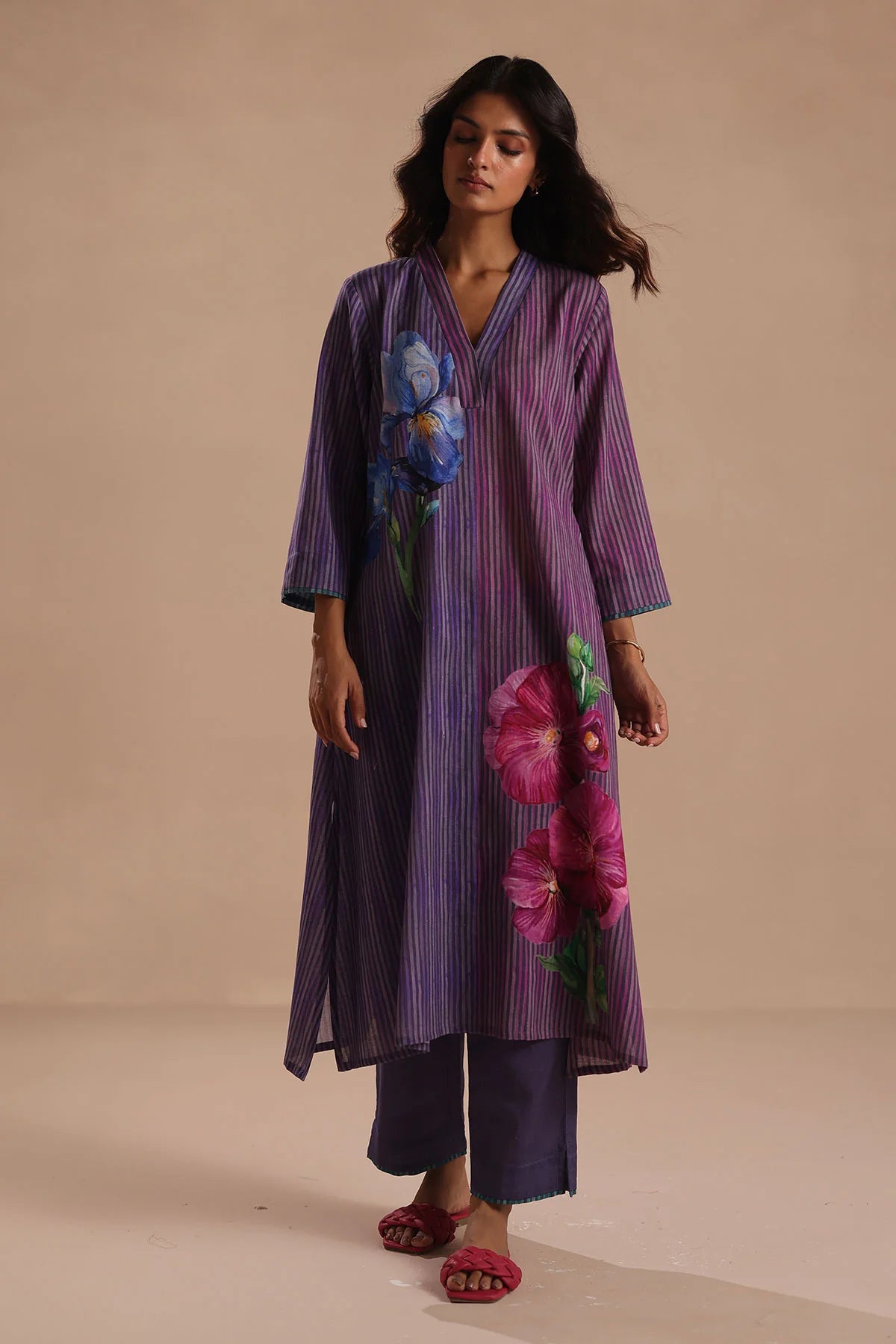 Violet Canvas Handcrafted Kurta Set