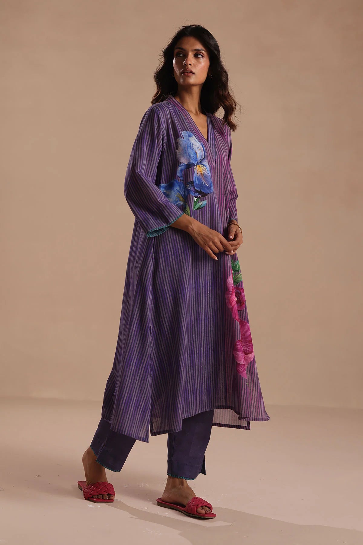 Violet Canvas Handcrafted Kurta Set