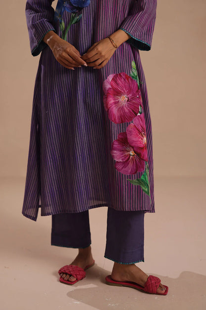 Violet Canvas Handcrafted Kurta Set