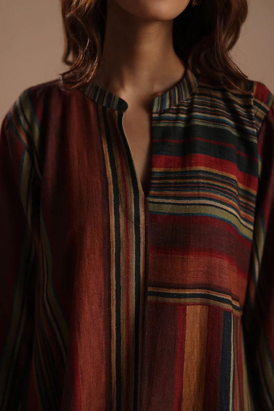 Urban Earth Panelled Kurta