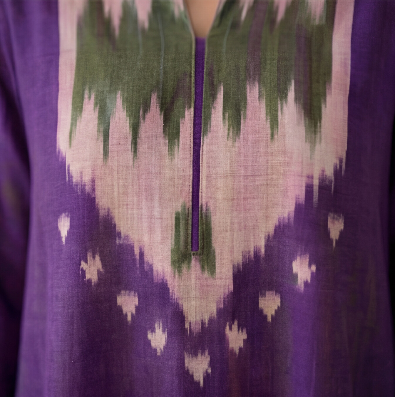 Women's Premium Purple Cotton Printed Kurta Set