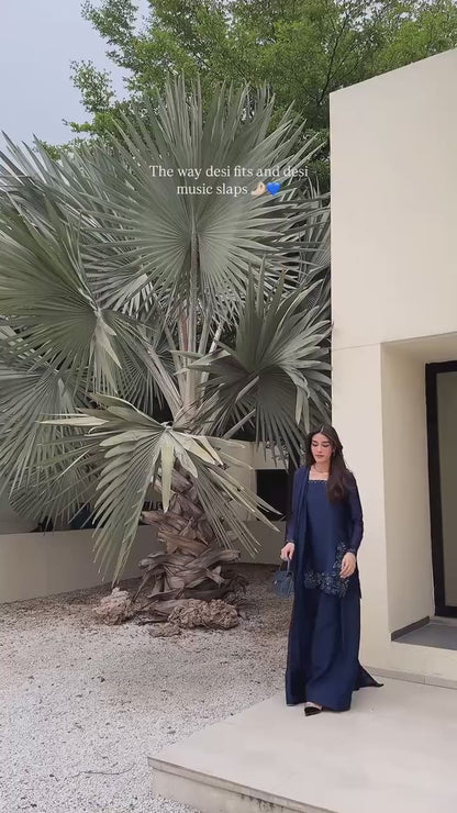 Presenting New Designer Collection In Natural Crep Silk Top-Bottom And Dupatta Set Fully Stitched Ready To Wear